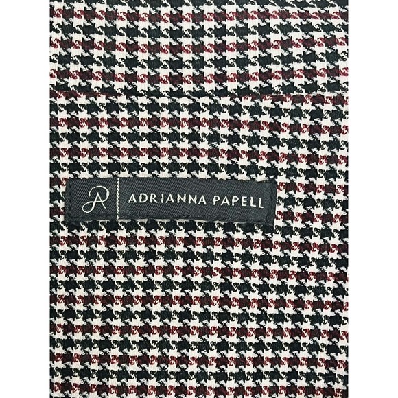 Adrianna Papell Plaid Jacquard Pocket Blazer Size Medium - Picture 1 of 6